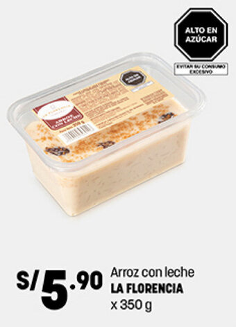Plaza Vea Arroz con leche LA FLORENCIA x 350 g oferta