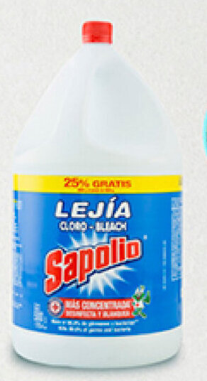 Plaza Vea Lejía SAPOLIO original bt x 5 kg oferta