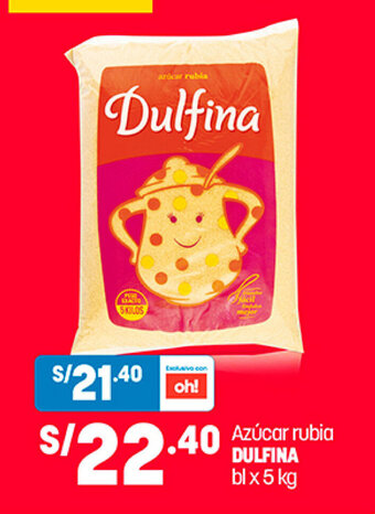Plaza Vea Azúcar rubia DULFINA bl x 5 kg oferta