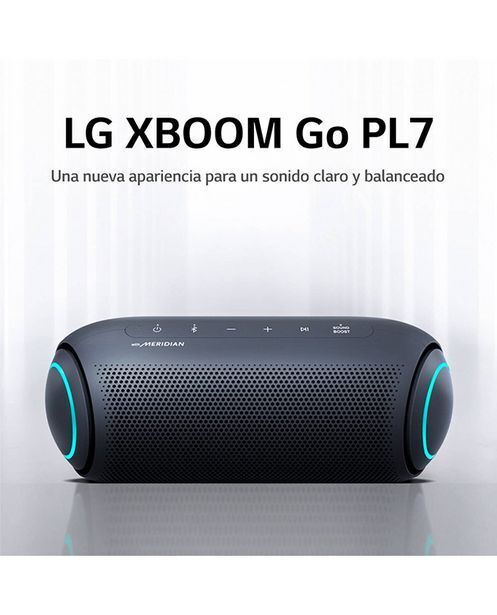 Tiendas EFE Parlante inalámbrico lg bluetooth xboom go pl7 negro oferta