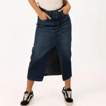 Linio Falda mujer cottons jeans irlanda azul oferta
