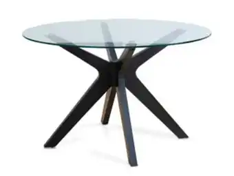 Colineal Mesa comedor bacoli circ c/vd templado c/black vtmp 1.200 (base/neg) oferta
