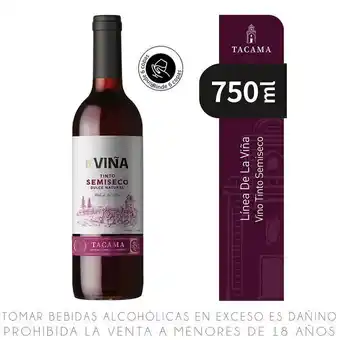 Metro Vino tinto blend semiseco tacama de la viña botella 750ml oferta