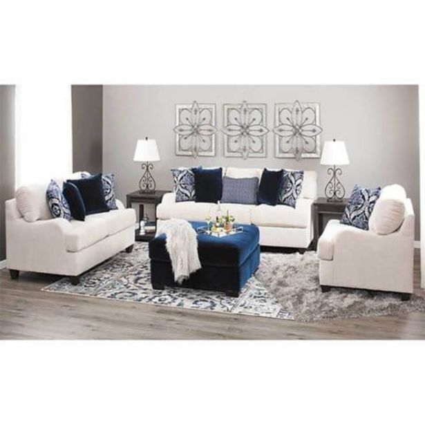 Linio Juego de sala athina 3-2-1 cuerpos + banqueta oferta