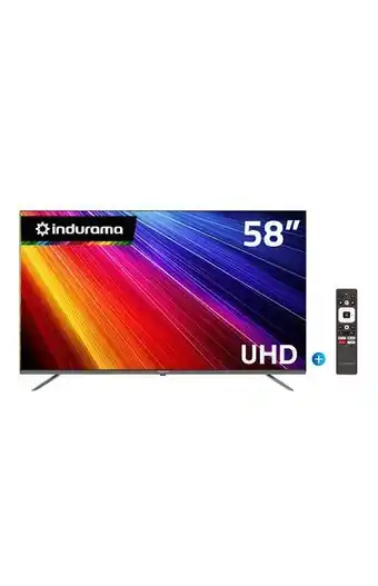 Tiendas EFE Televisor indurama 58' smart tv uhd 4k 58tikgfuhd4k oferta