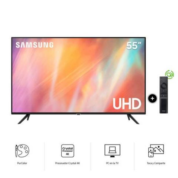 Maestro Televisor samsung 55 smart tv 4k uhd un55au7090gxpe oferta
