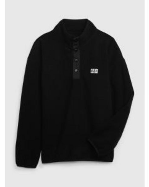 GAP Polerón logo quarter zip polar niño oferta
