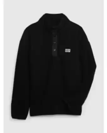 GAP Polerón logo quarter zip polar niño oferta
