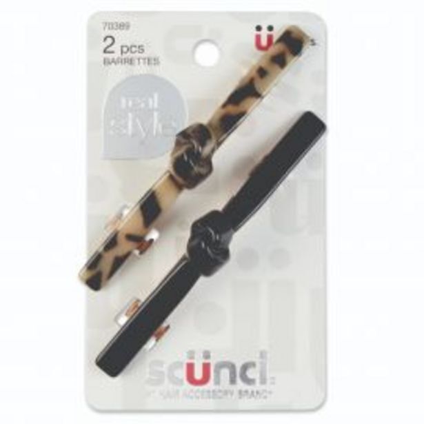 Freshmart Co scunci rs 2pk 9.5cm knotted barrettes - unidad oferta