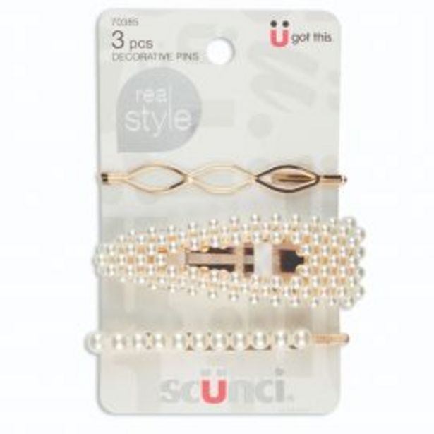 Freshmart Co scunci rs 3pk bobby pins set - unidad oferta