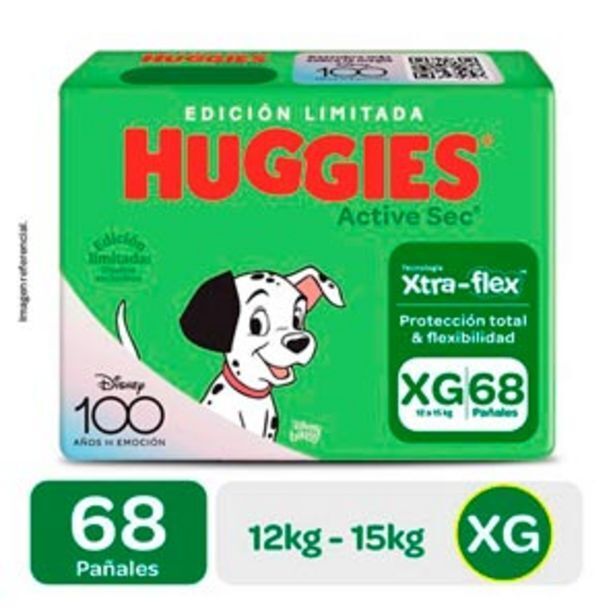 InkaFarma Pañales huggies bigpack active sec xg oferta