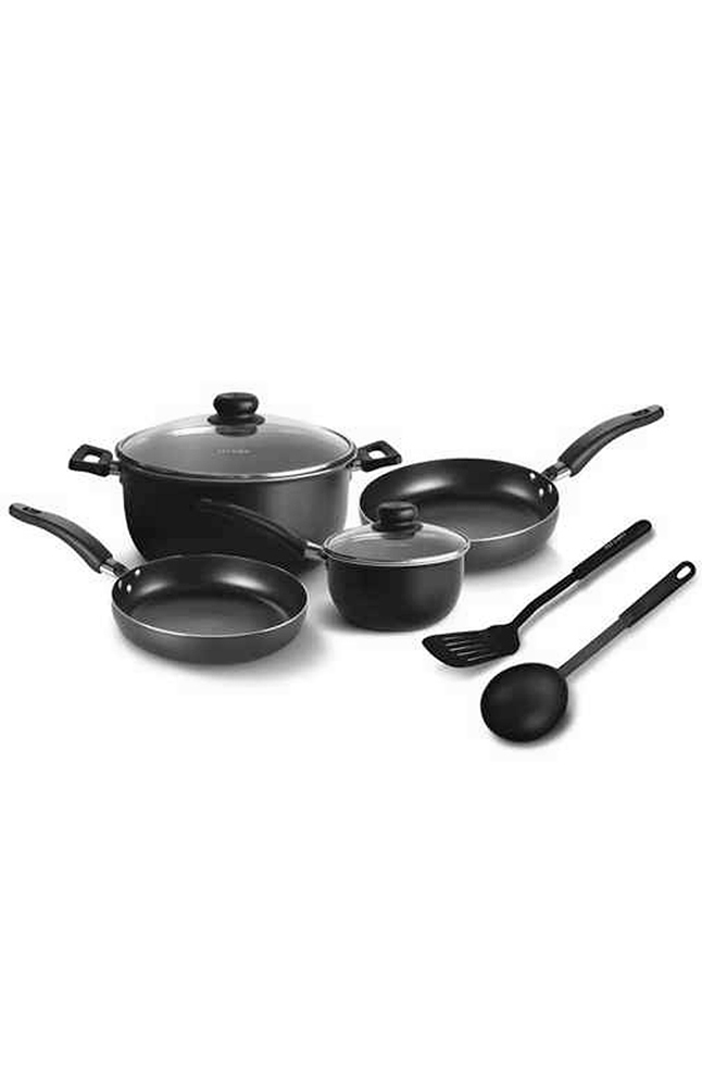 Tiendas EFE Juego de ollas antiadherentes de 8pzs record gris oferta