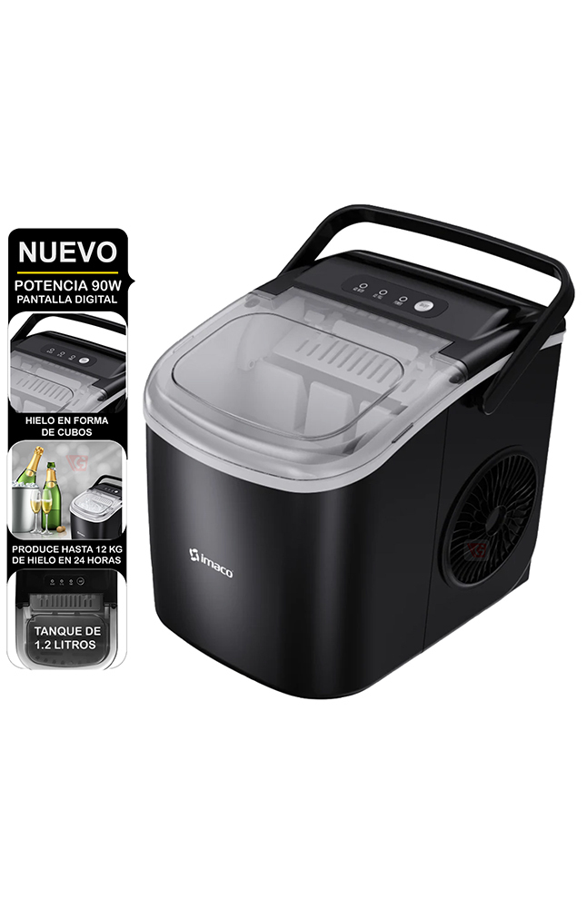 Tiendas EFE Maquina de hielo imaco 90w 1.2lt imk1209 oferta