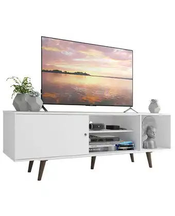 Tiendas EFE Mesa de tv pazart muebles capri 65 blanco oferta