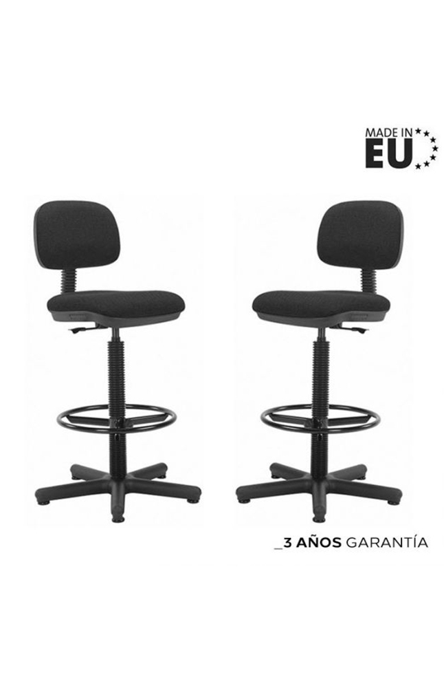 Tiendas EFE Silla senior negro giratoria cajero oferta