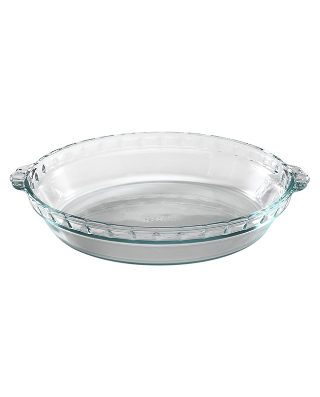 Tiendas EFE Plato de pie transparente ondeado de 9.5 pyrex oferta