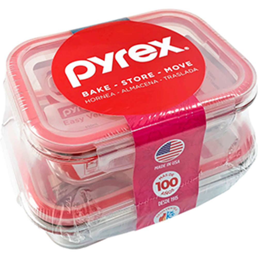 Tiendas EFE Set x2 fuentes rectas 650ml + 1000ml pyrex oferta