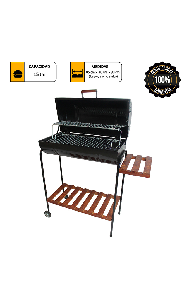 Tiendas EFE Parrilla cilíndrica mr grill con tapa deluxe oferta