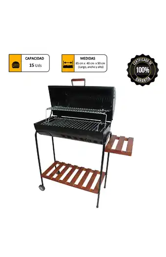 Tiendas EFE Parrilla cilíndrica mr grill con tapa deluxe oferta
