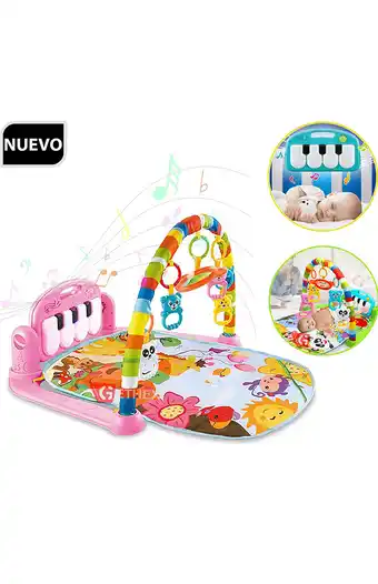 Tiendas EFE Gimnasio musical multifuncional con piano rosado oferta
