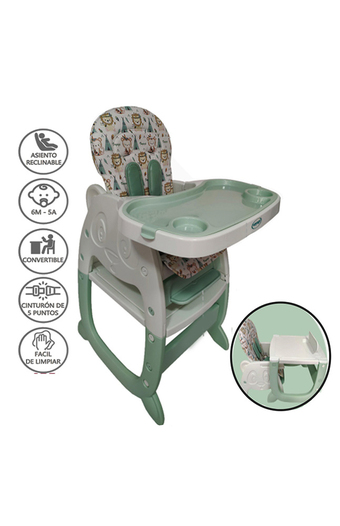 Tiendas EFE Silla de comer y escritorio 3 en 1 voyage gato verde oferta
