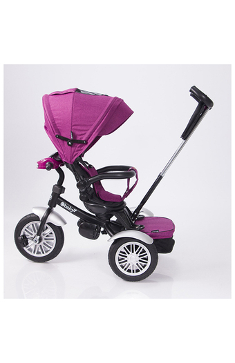 Tiendas EFE Triciclo guiador ebaby zoe rosado oferta