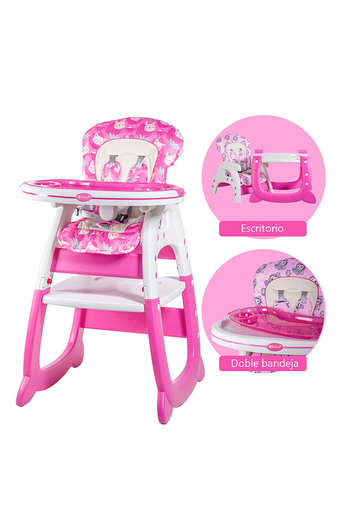Tiendas EFE Silla de comer y escritorio ebaby 625-3 rosado oferta