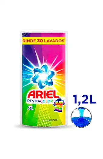 Tiendas EFE Detergente líquido ariel 1.2lt revitacolor oferta