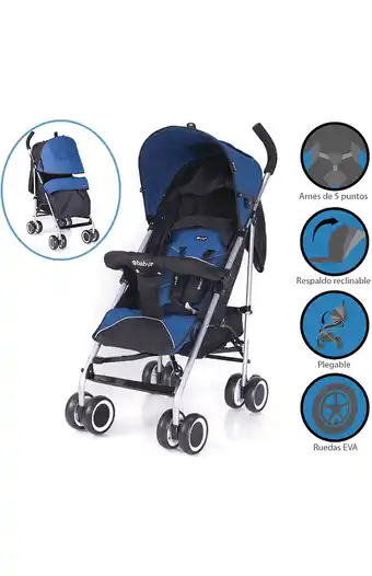 Tiendas EFE Coche con bastón ebaby travis azul oferta