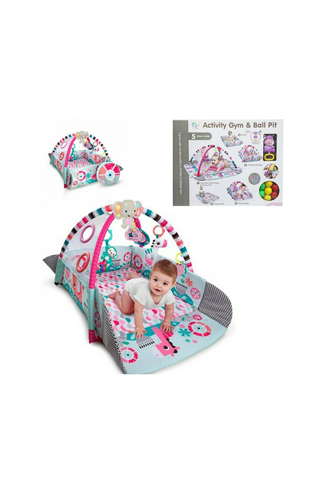 Tiendas EFE Gimnasio musical con pelotas 5 en 1 rosado oferta
