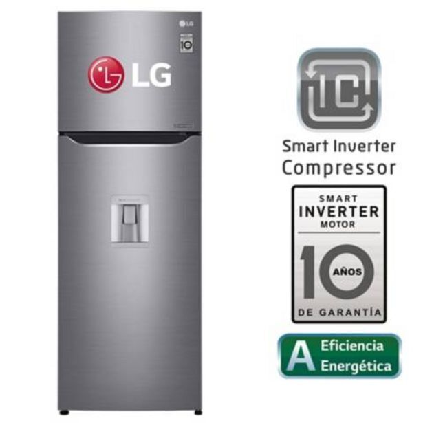 Maestro Refrigeradora lg top freezer 312 lt con door coolinggt32wppdc plateada oferta