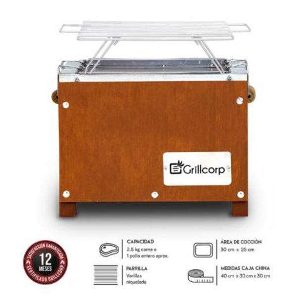 Linio Caja china mini caoba  parrilla de varillas niqueladas oferta