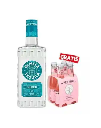 Sumon Licores Tequila olmeca silver 750ml + mr perkins pink 200ml x4 oferta