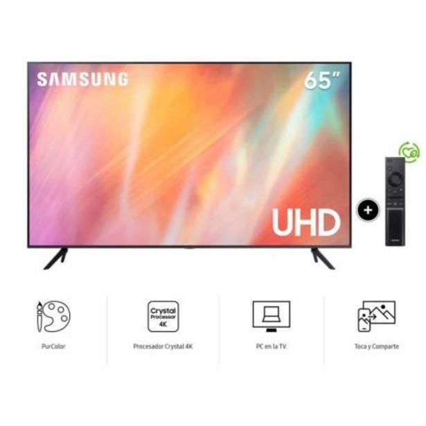 Linio Televisor samsung led 65 uhd 4k smart tv 65au7090gxpe oferta