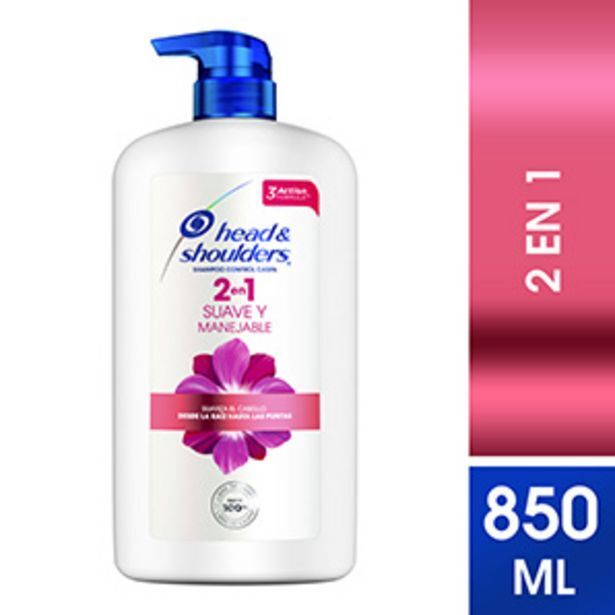Mifarma Shampoo head & shoulders 2 en 1 suave y manejable - frasco 850 ml oferta