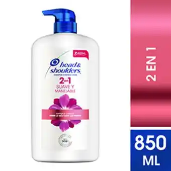 Mifarma Shampoo head & shoulders 2 en 1 suave y manejable - frasco 850 ml oferta