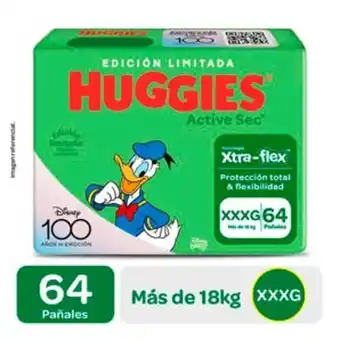 InkaFarma Pañales huggies bigpack active sec xxxg oferta