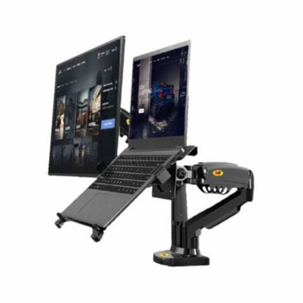 Linio Rack soporte hidráulico doble para laptop y monitor oferta