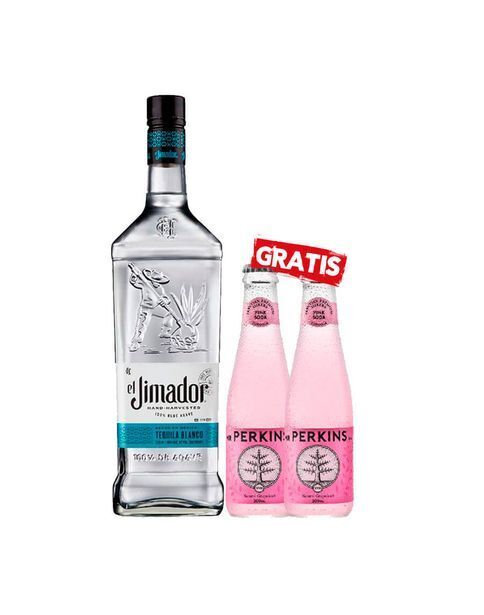 Sumon Licores Tequila jimador silver 750ml   2 perkins pink soda 200ml oferta