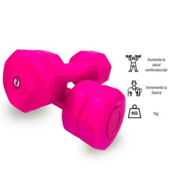 Linio Mancuernas deportivas rosadas 2 kg oferta