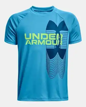 Under Armour Boys' ua velocity split logo short sleeve oferta
