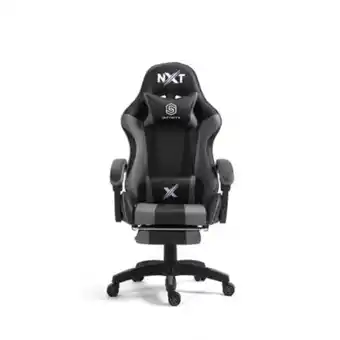 Maestro Silla gamer reclinación 155° con posapies y masageador color negro oferta