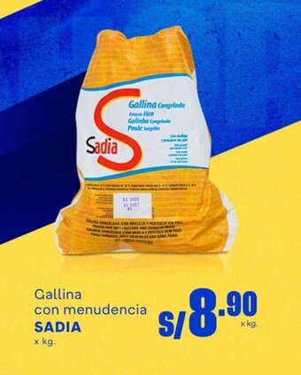 Makro Gallina con menudencia SADIA x kg. oferta