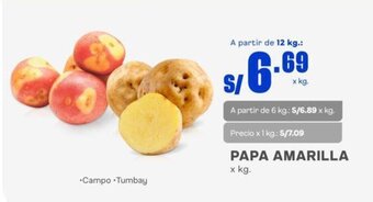 Makro PAPA AMARILLA x kg. oferta