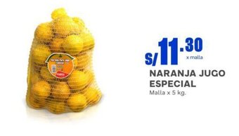 Makro NARANJA JUGO ESPECIAL Malla x 5 kg. oferta