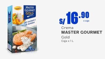 Makro Crema MASTER GOURMET Gold Caja x 1 L oferta