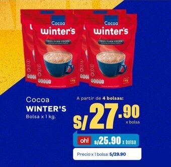 Makro Cocoa WINTER'S Bolsa x 1 kg. oferta