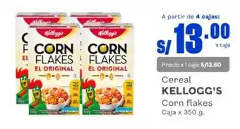 Makro Cereal KELLOGG'S Corn flakes Caja x 350 g. oferta
