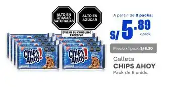 Makro Galleta CHIPS AHOY Pack de 6 unids. oferta