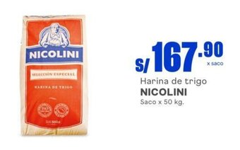 Makro Harina de trigo NICOLINI Saco x 50 kg. oferta